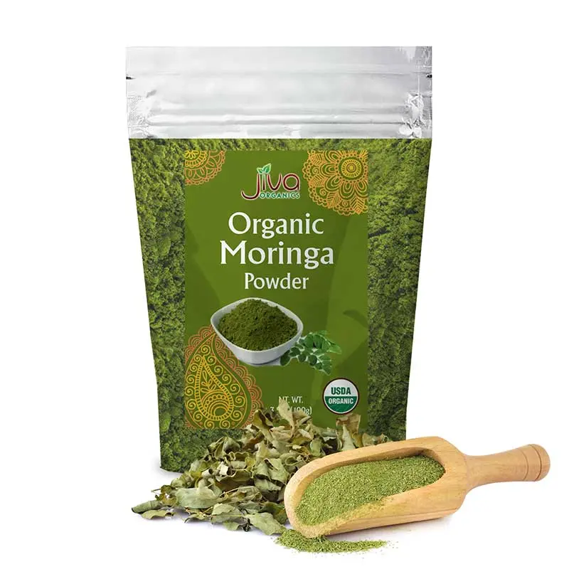 Jiva Organics USDA Organic Moringa Powder, 3.5 oz (100 g)