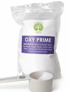 Elemental Earth Oxy Prime Laundry Detergent 1lb - Non-Toxic Biodegradable Eco-Friendly Plant-Based HE & Standard Machine Safe for Sensitive Skin - Household