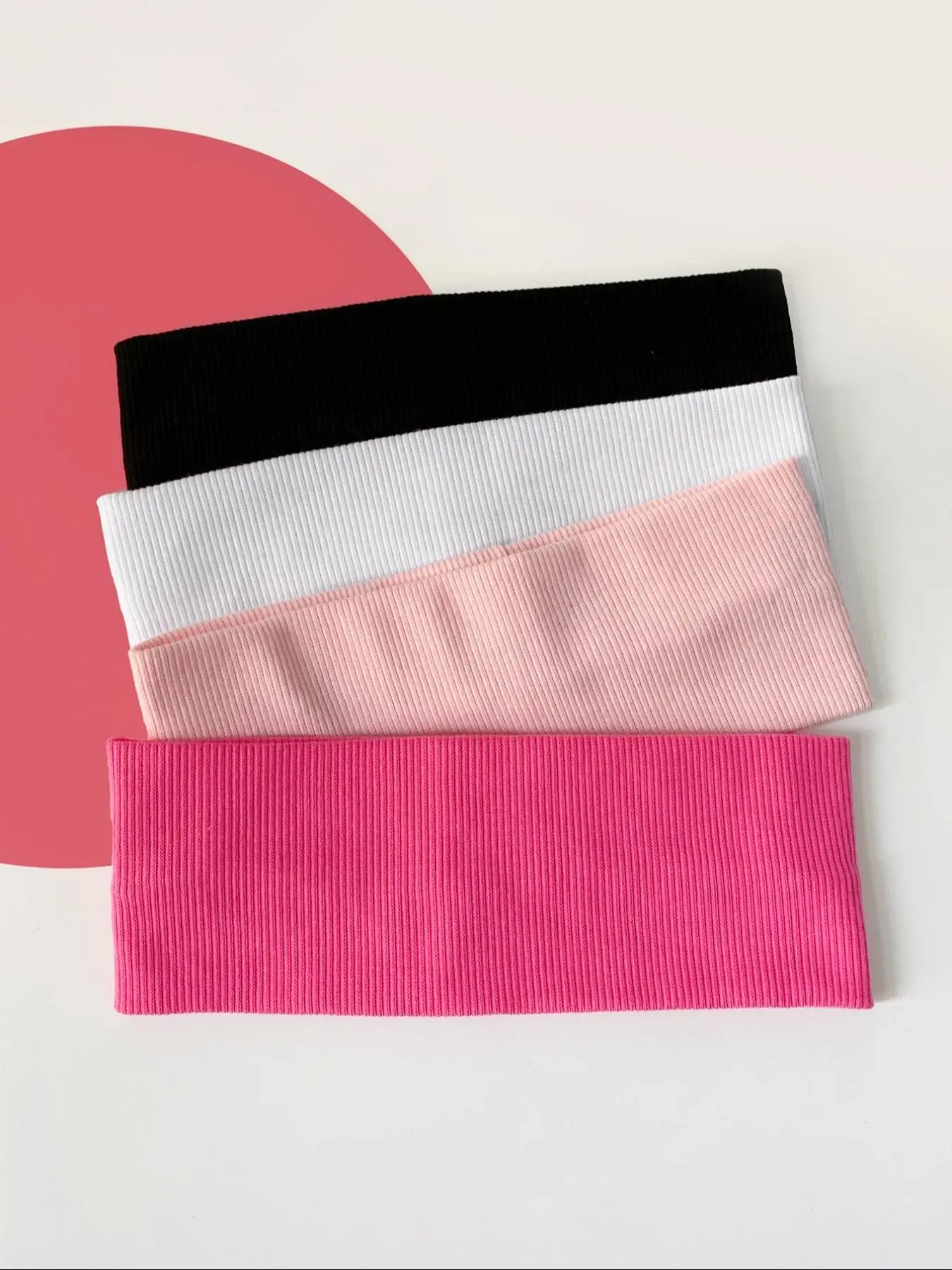 Solid Candy Color Hair Bands (4 Piece), Elastic Headbands, Casual Sporty Hair Bands for Women & Girls, Minimalist Headwear Suitable for Sports, Fashion Hair Accessories for Party and Daily Outfits, Workout Headband, Headband Set