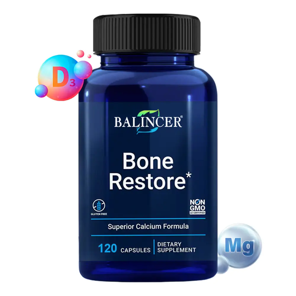 Balincer Bone Restore Health Supplement, Supports Bone health, 120 Capsules