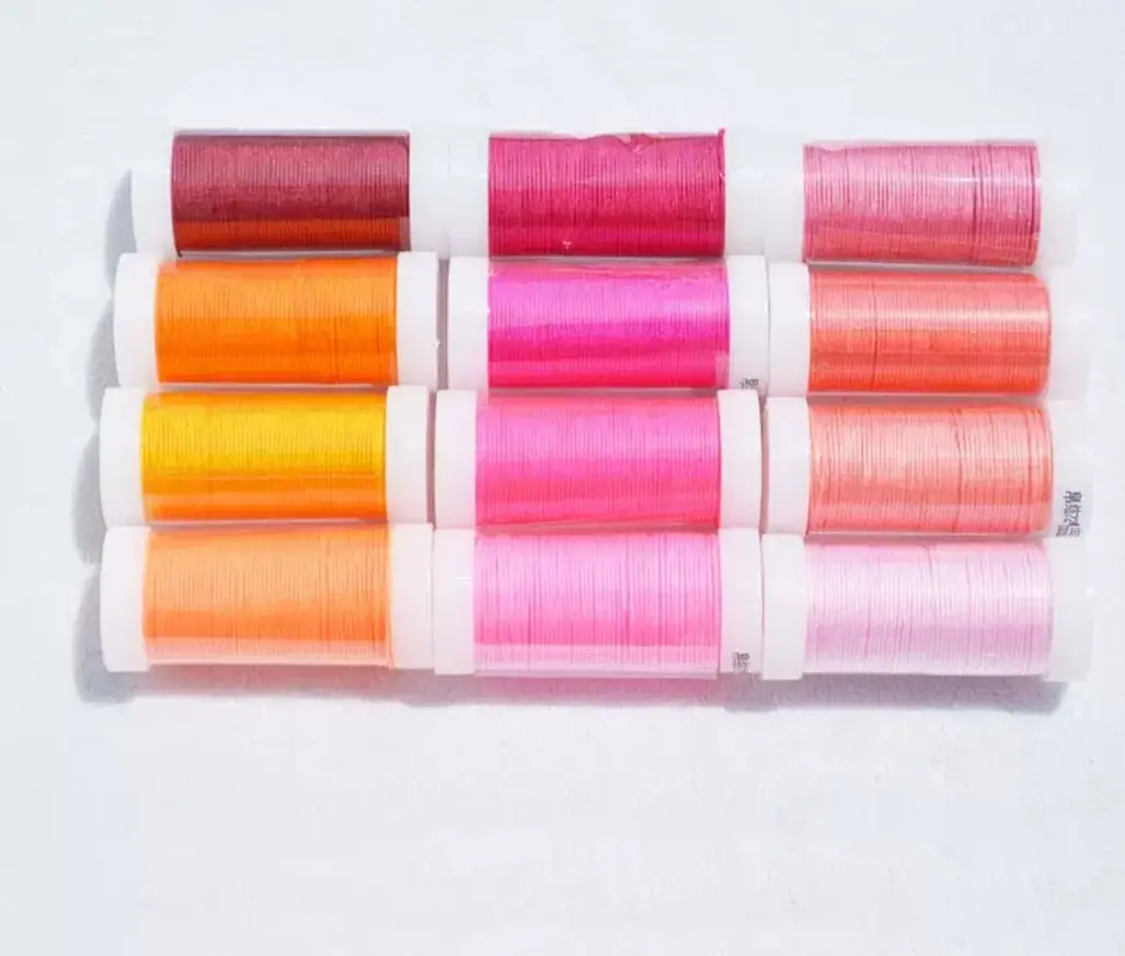 12 color pack 0.8mm Nylon cord Chinese Knotting Cord  Metallic thread set each 20 meters long  Macramé  Thread String Beading Thread Braided 0.4MM 25 meter each roll