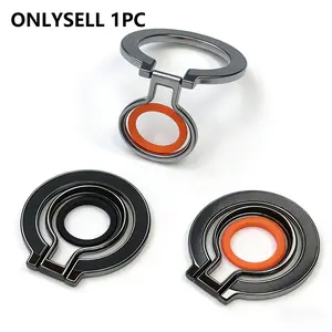 Magnetic Foldable Phone Ring Stand, 360-Degree Rotatable Portable Magnetic Phone Grip, Ideal Gift for All Machine Models