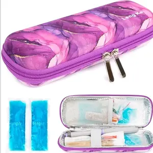 LengKe Insulin Cooler Travel Case Diabetic Insulated Organizer Portable Cooling Bag with Ice Packs for Travel