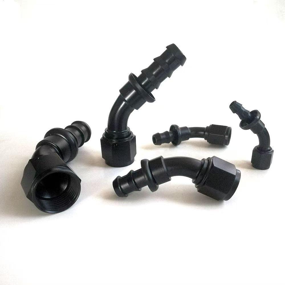 Car oil cooling hose connector, inverted oil hose connector 45-degree  AN tower connector