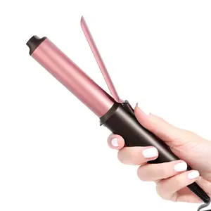 LANDOT 1-Inch Plastic Mini Curling Iron for Curling Hair, Travel-Size Compact Lightweight Hair Curler, 3 Adjustable Temp, LED Display, Keratin & Argan Oil Infusion, Dual Voltage (Spring Glow Up), Curling Hair Curling Iron