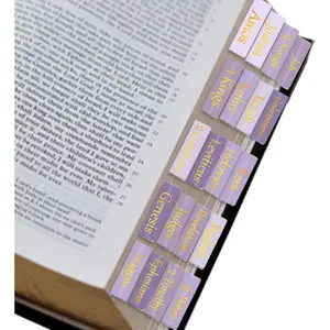 Tabs,Purple  Laminated  Tabs, tabs for Women,Remove & Replace  Index Tabs,Easy to Read and Apply  Tabs for Women and Man(3Sets-Purple)