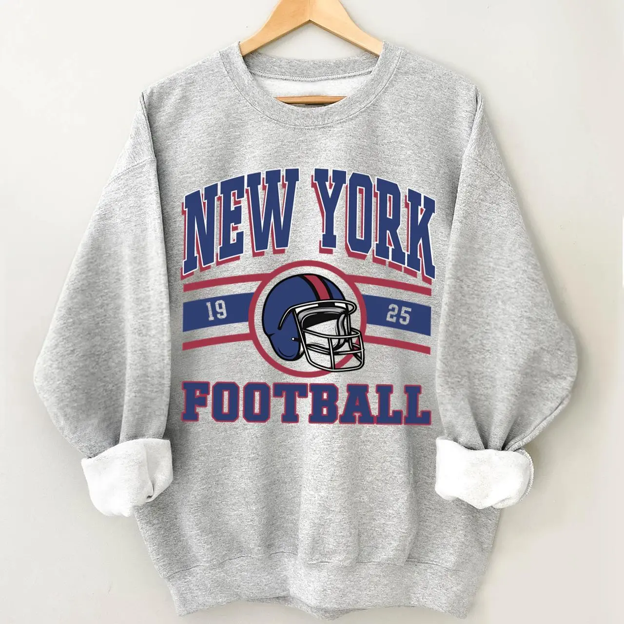 Vintage Giant Retro Football Sweatshirt, Giant Football Fan Gifts Sweatshirt, Unisex Gifts For Football Fan