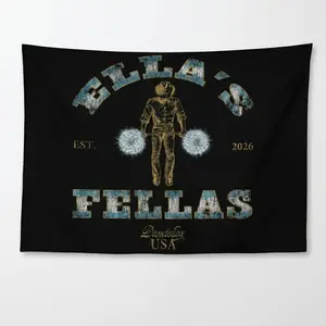 Ellas Fellas Club House Flag, Western Country Concert Graphic House Flag, Vintage Rodeo Music Fan Flag, Gift For Her Him