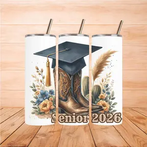 Senior 2026 Western Graduation 20oz Tumbler