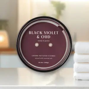 Threshold 20oz Metallic Jar Candle,Lavender Cashmere,Trending Scented Candles,Long Burning,TikTok Hot Sale,Aromatherapy Decor,Large Candle