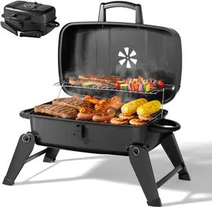 MASTER COOK Portable Charcoal Grill Foldable Lightweight BBQ with Adjustable Air Vent 330 sq in Cooking Area for Outdoor RV Camping Patio Tailgating Travel TikTokShopBlackFriday