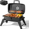 MASTER COOK Compact Rustproof Stainless Steel Foldable & Portable Charcoal-Gas Barbecue Grill - Lightweight, Easy to Clean, Adjustable Air Vent, 330 sq in Cooking Area for Camping, Garden (Indoor/Outdoor BBQ, Grilling Cheese, Rustproof Portable Barbecues)