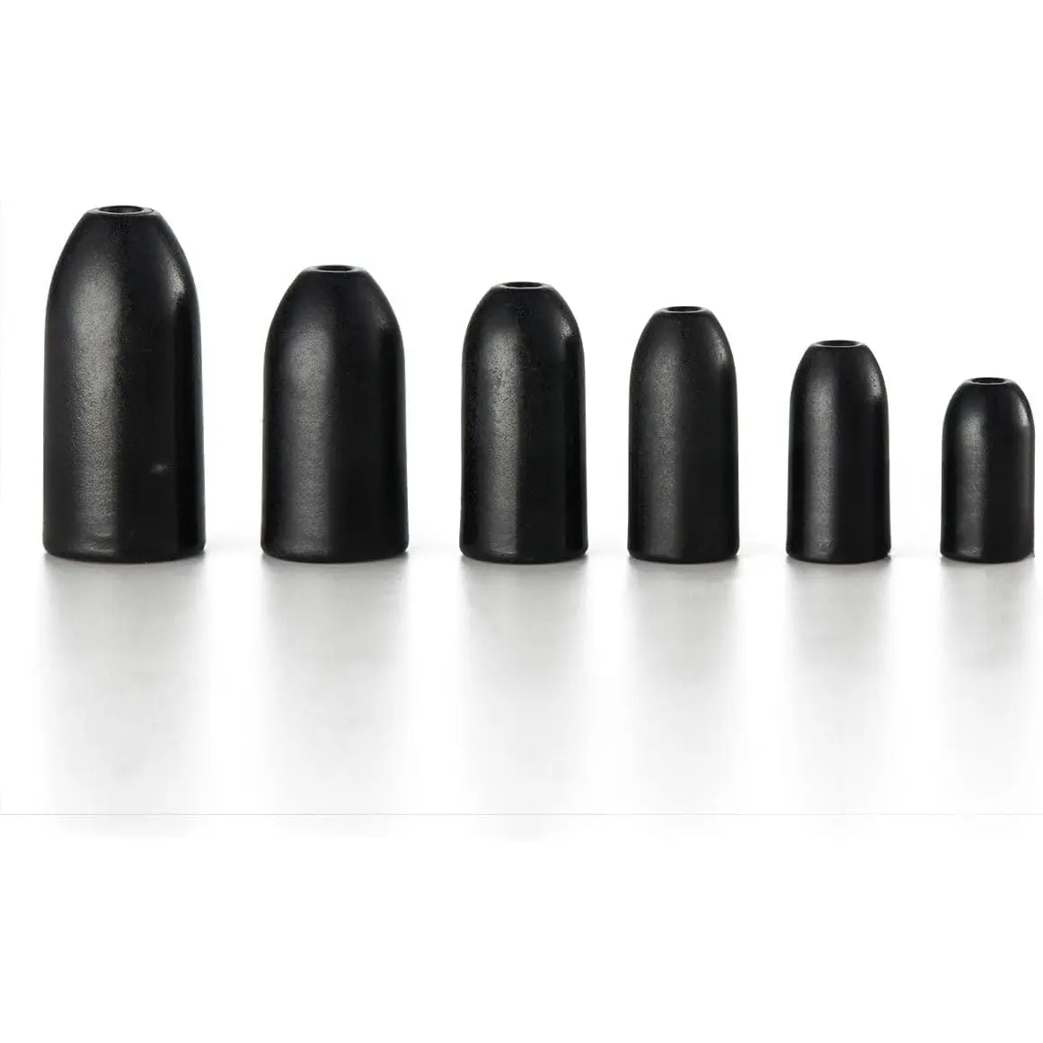 Nako Tungsten Worm Weights 10 Pack - from 1/32 oz to 1/2 oz - No Chip Black and Green Pumpkin Color, Tungsten  Weights for Bass Fishing