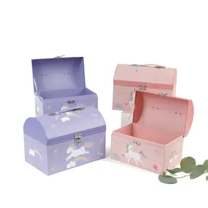Set of 2, Unicorn Theme Chest Boxes, Premium Quality, Various Colors