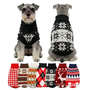 Cozy Plaid Sweater for Small to Medium Dogs & Cats Soft Warm Festive Winter Holiday Wear in Multiple Colors Pet Friendly Ideal for Winter