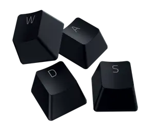 Razer PBT Keycap + Coiled Cable Upgrade Set - Classic Black