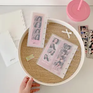 Clear Photo Booth Book, Album-Style Photo Storage Box Transparent Photo Booth Frames for 2x6-Inch Photos Strips Bookmark Holder 20PCS Life Photos Organizer Decoration Items, Clear Photo Booth Album 20-Page Photo Decorations For Anniversaries