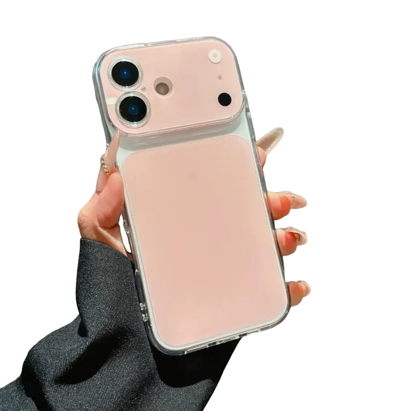 Summer Vibe Dopamine Color Block 2-in-1 Phone Case for iPhone 18Pro Max 17 Air 16Plus 15 14 13 cases, Minimalist Clear Frame Shockproof Case, Protection Durable, Shockproof Drop, Stylish Solid Color Back Phone Case for Daily Use, Designed for women.LL07
