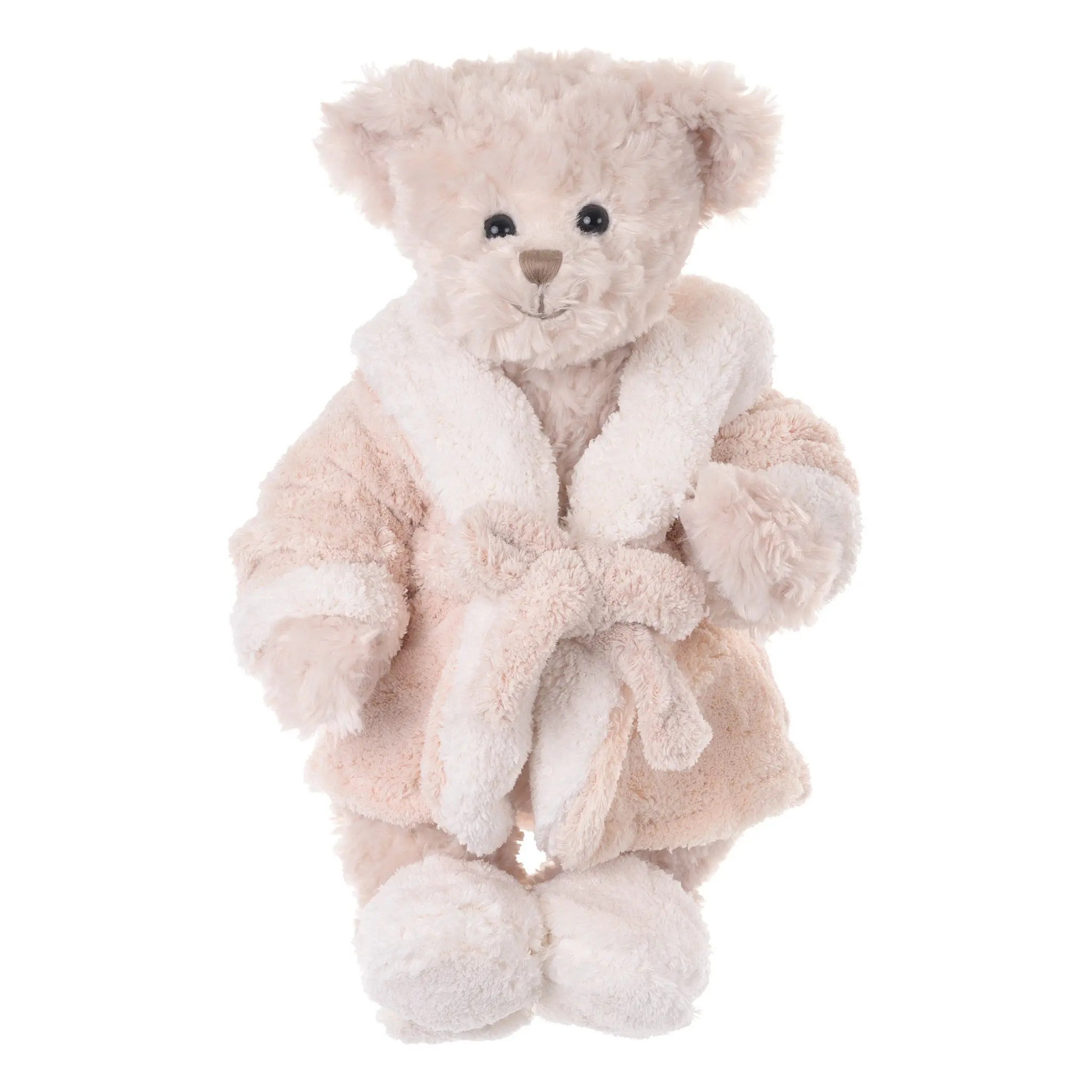 Bukowski Bears Sir Hamilton 16-in Unisex Soft Plush Stuffed Animal Bear Toy, 0+ Years Companionship Toy for Kids, with Plush Robe & Matching Slippers, Relaxation, Fabric