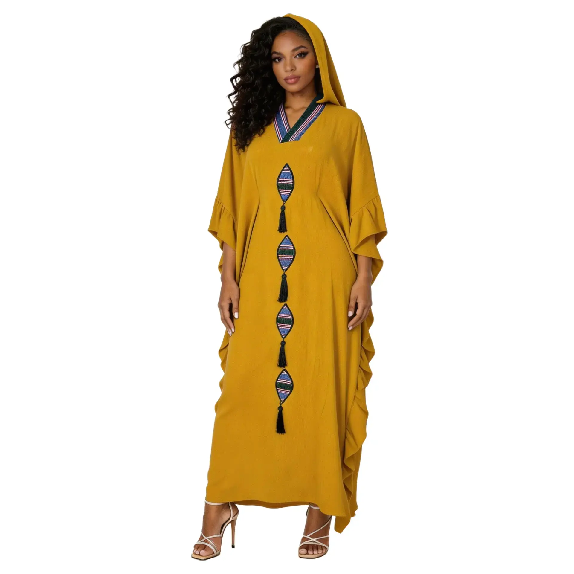 Women's Flowy Kaftan Dress Modest Maxi One Size Fits Most Adjustable Hidden  Waist Ties Comfortable Lightweight Fabric - TikTok Shop