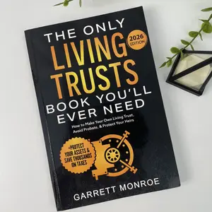 Garrett Monroe The Only Living Trusts Book You'll Ever Need 2026 Edition Lightweight Layered Tabs Sturdy Compact Design Easy to Carry Life Support