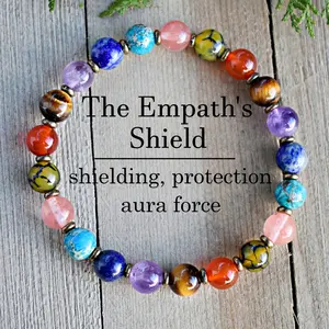 Empath Shield, Empath Protection, Aura Cleansing, Aura Leaks, Absorb Negative Energy, Empath Bracelet, Empath Cloak, Crystal Bracelet