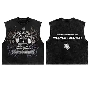 Wolves PowerHouse Gym Tank, Workout Tank, Men's Sport Outfit, Gym Men's Top, Training Tank, Gym Apparel, Gym Workout Men