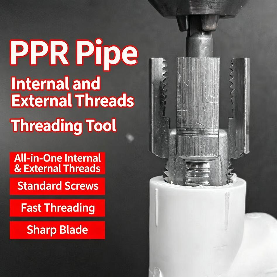 SOPAMI Pipe Threading Tool Dual Size Pipe Tap Tool for Metal Pipe Repair and Installation Durable Hand Threader