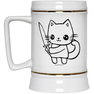 Kill Kitty Beer Stein – Sip with a Killer Twist - Beer Stein 22oz.
