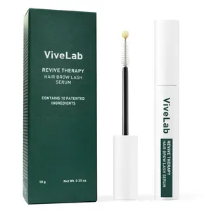 Vivelab Biotin Lash Serum - Eyelash and Eyebrow Growth Serum for Thicker, Fuller Lashes and Brows, Korean Dermatologist-Developed, 0.35oz/10g