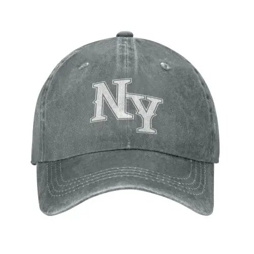 gray baseball cap[ White Lettering]