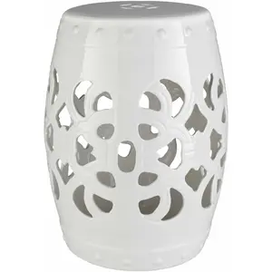 Lalauigan White Ceramic Stool Table