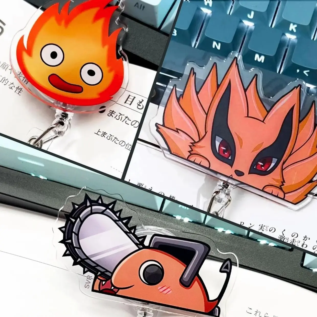 Self Drawn Chibi Orange // Flame Fire Badge Reels (ID) Non-Anime Original Parody