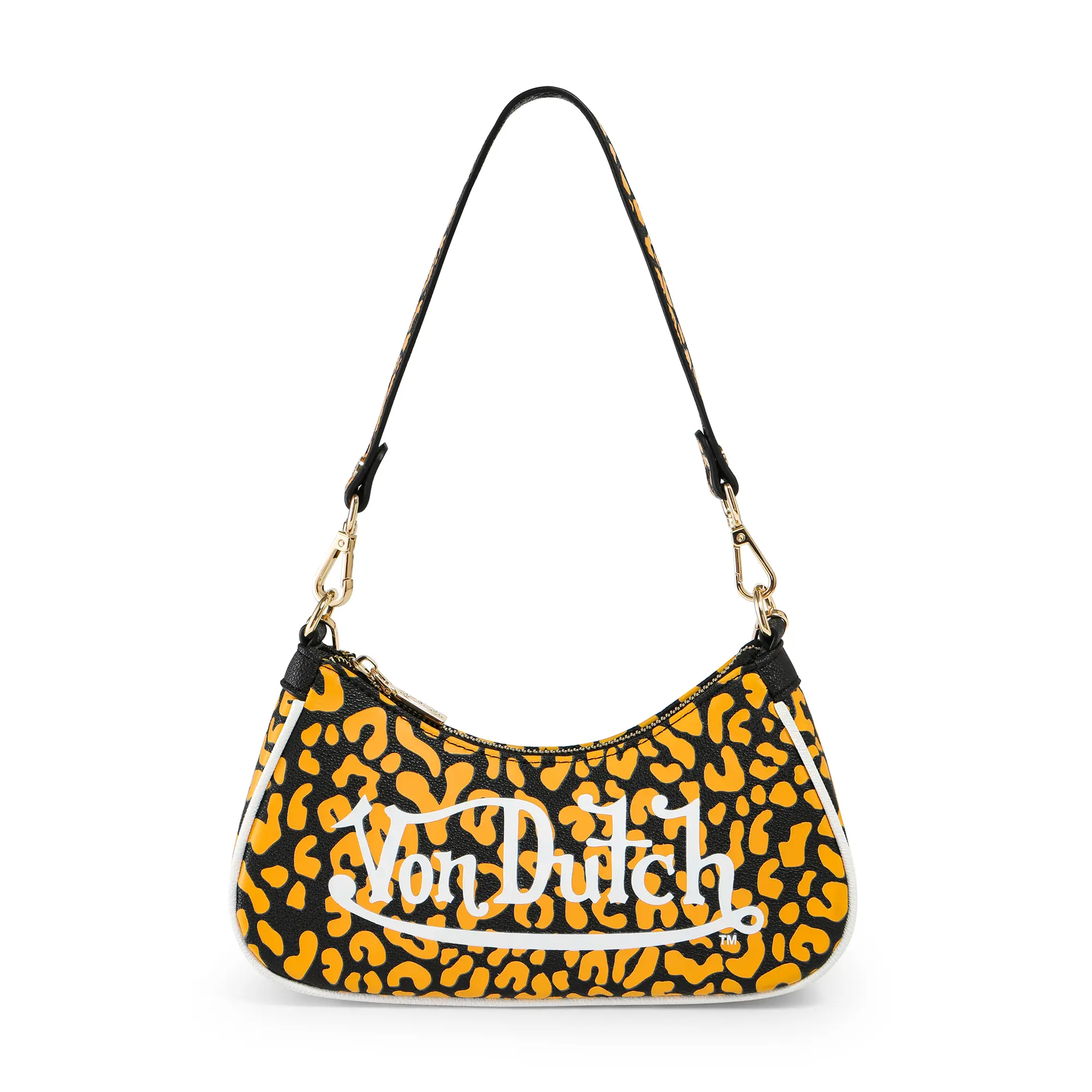 Orange Cheetah Shoulder Bag