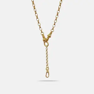 Rolo Charm Chain Lariat