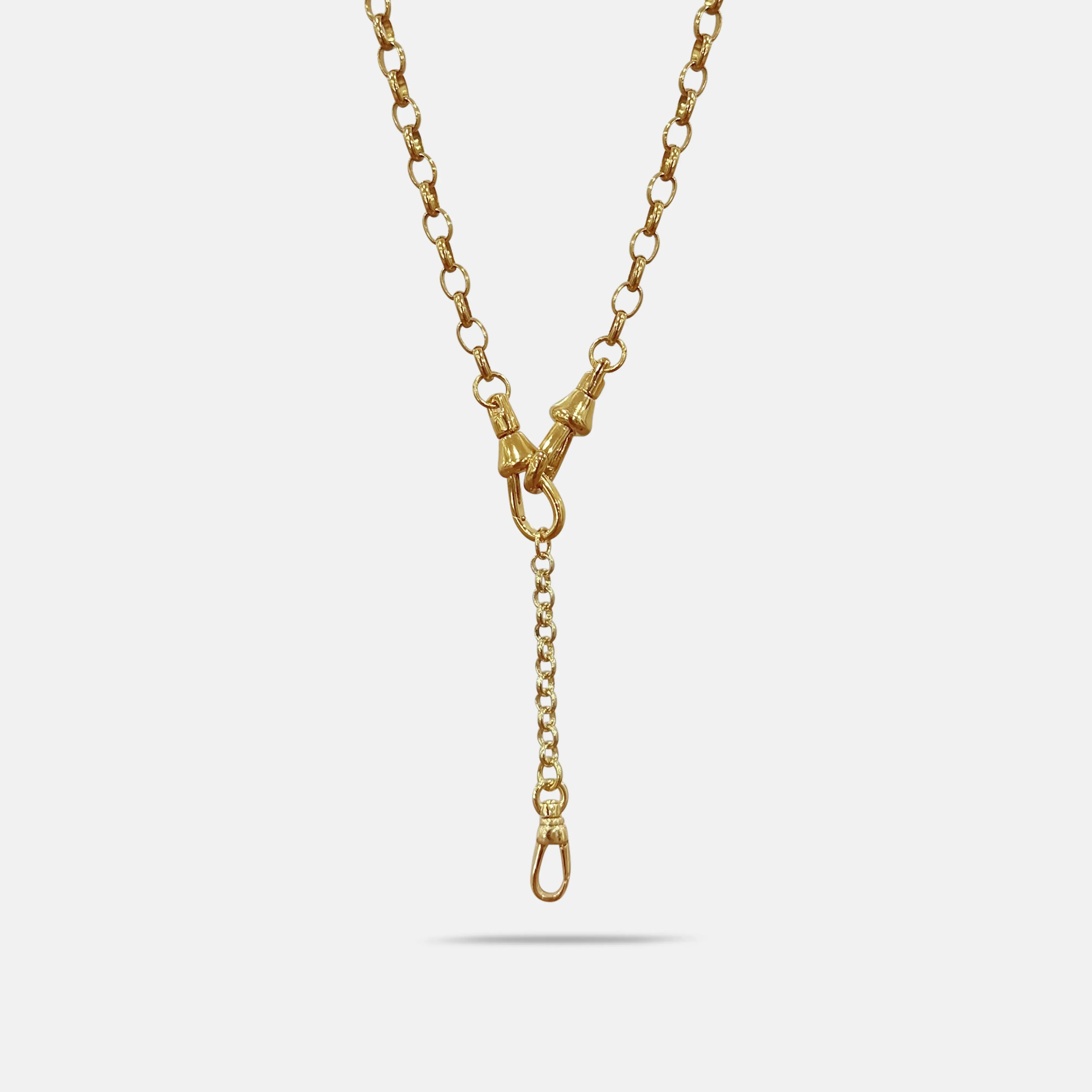 Rolo Charm Chain Lariat