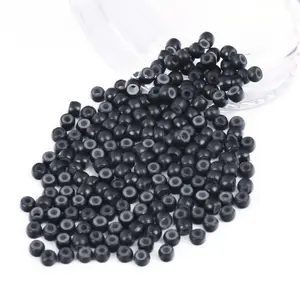 200Pcs 3mm 1B Color Silicone Lined Micro Ring Beads for Hair Extensions 200Pcs 3mm 1B Color Silicone Lined Micro Ring Beads for Hair Extensions