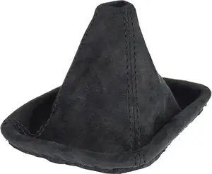L & P Car Design Shift Boot Cover Faux Suede Compatible with BMW 3 Series E46 1998-2007 Manual Transmission Black