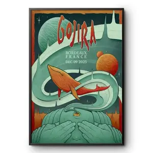 Gojira Dec 9 2025 In Bordeaux France Poster