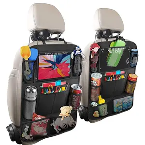 Car Seat Back Storage Bag with Multiple Compartments - Oxford Cloth Storage Bag, Car Storage Organizer, Multifunctional Hanging Storage Bag, Car Toy Drink Book Storage Accessories, Car Interior Accessory