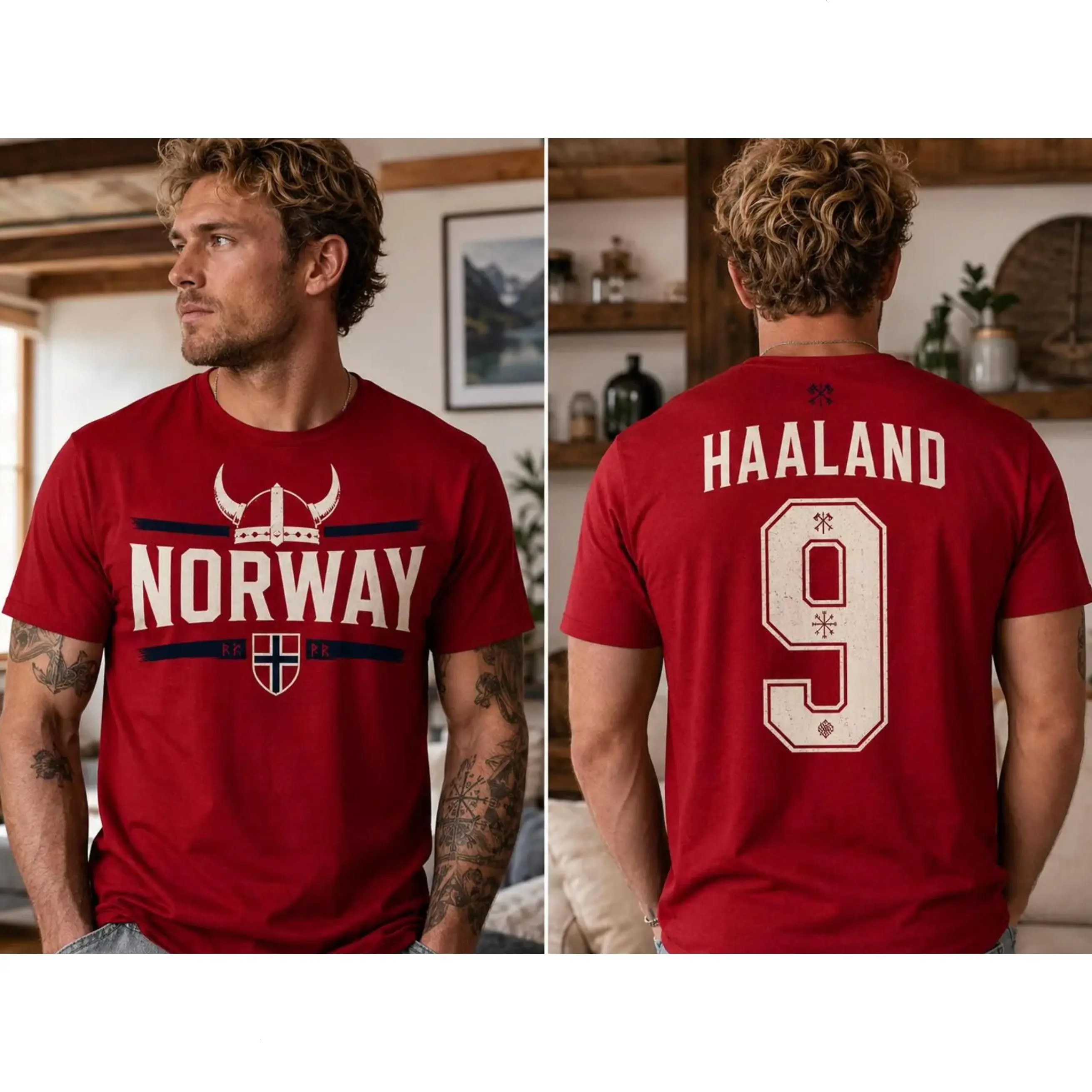 Custom Norway Soccer Jersey, Personalized Name & Number Football Shirt, Norway 2026 Fan Jersey, Retro Game Day Gift for Men & Women