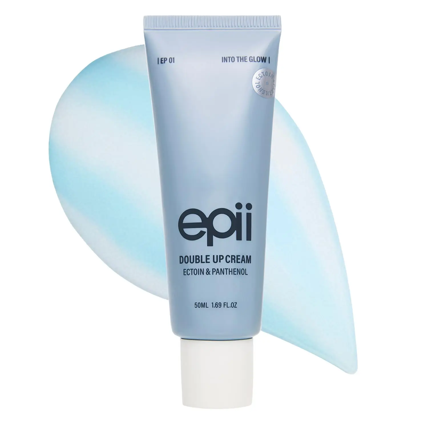 [epii] Double Up Cream - Ectoin Face Moisturizer with Panthenol & 15% Squalane - Korean Skincare Soothing Barrier Repair Cream for Sensitive Skin Dry Skin Redness & Daily Hydration 50mL