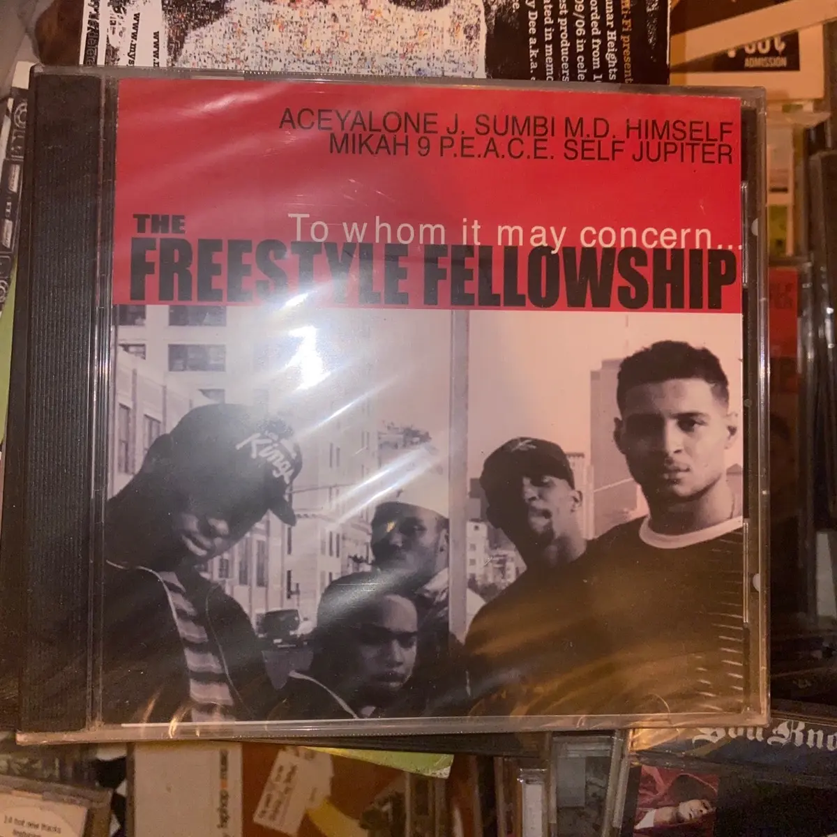 Freestyle Fellowship To Whom It May Concern CD SEALED NEW  This CD by Freestyle Fellowship is a must-have for any rap and hip-hop enthusiast. The album, titled "To Whom It May Concern," features the group's unique style which blends a variety of sub-genre