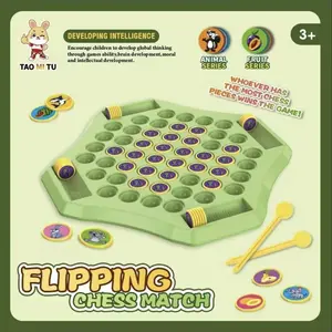 A Tabletop Educational Game for Kids - Fruit Memory Matching Flip Chess with Finger Sticks The perfect early learning toy for parent-child bonding!It helps train concentration, boosts memory skills, and promotes hand-eye coordination