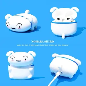 Cute White Dog Earbuds Case Compatible with AirPods Pro 2 AirPods 4 Accessories
