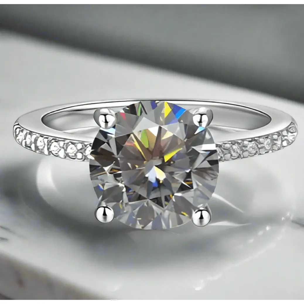 Colored Moissanite Ring | 1ct