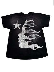 Hell Star Flame Face Star T-Shirt