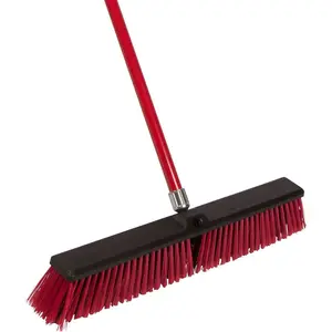 Large 24 multisurface push broom with alloy handle