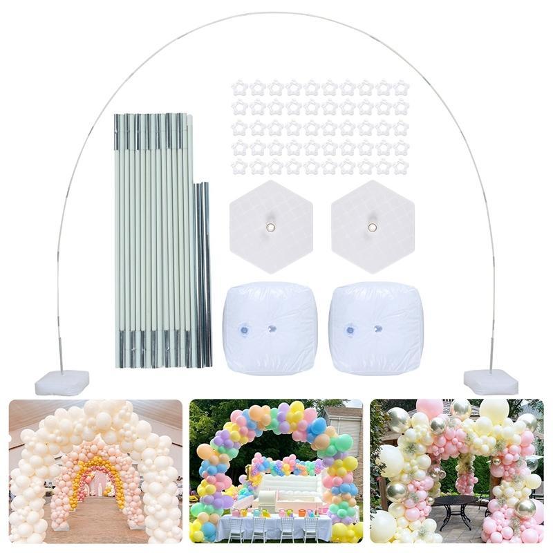 Balloon Arch Kit, 9FT Height & 10FT Width Adjustable Balloon Arch Stand Frame Garland Stand Wedding Baby Shower Birthday Photo Backdrop