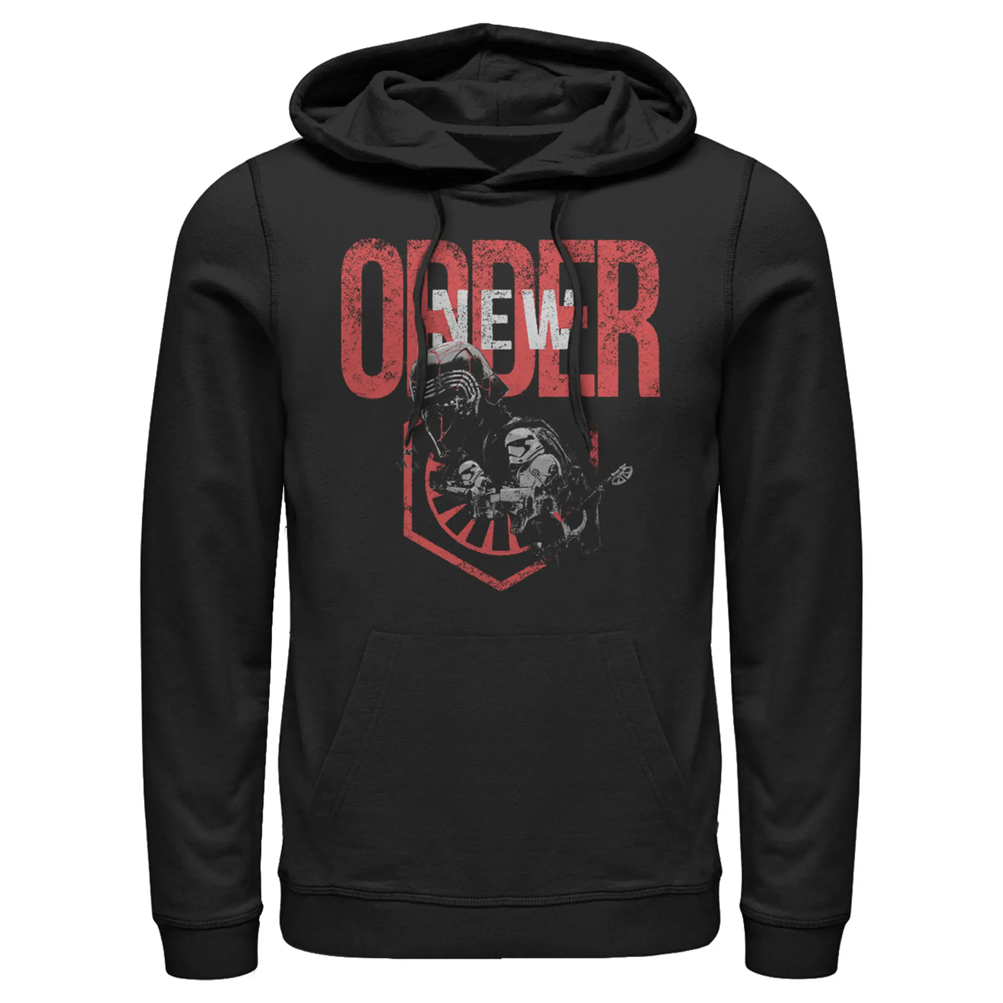 Men's Star Wars: The Rise of Skywalker New Order Stylish Fashion Pullover Hoodie, Menswear Top, Graphic